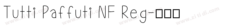 Tutti Paffuti NF Reg字体转换
